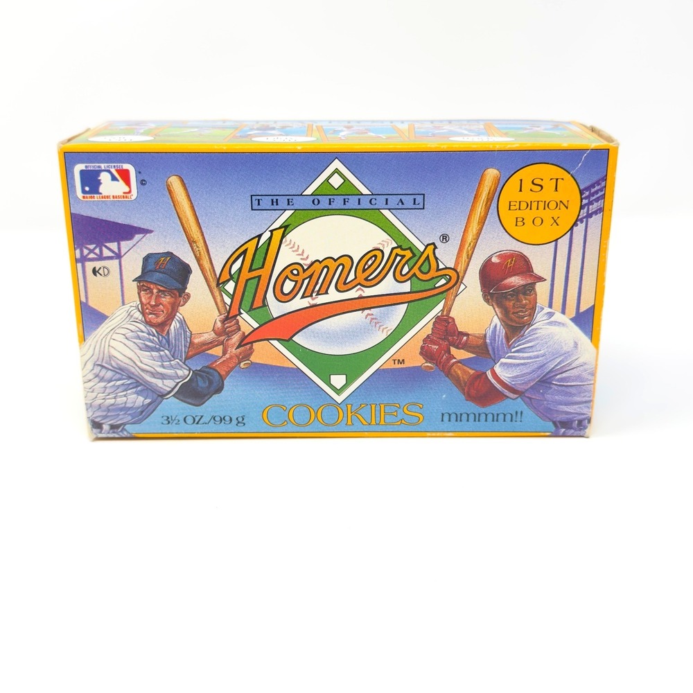 Homers Cookies 1st Edition Box MLB Licensed Sealed Vintage‎ Collectible